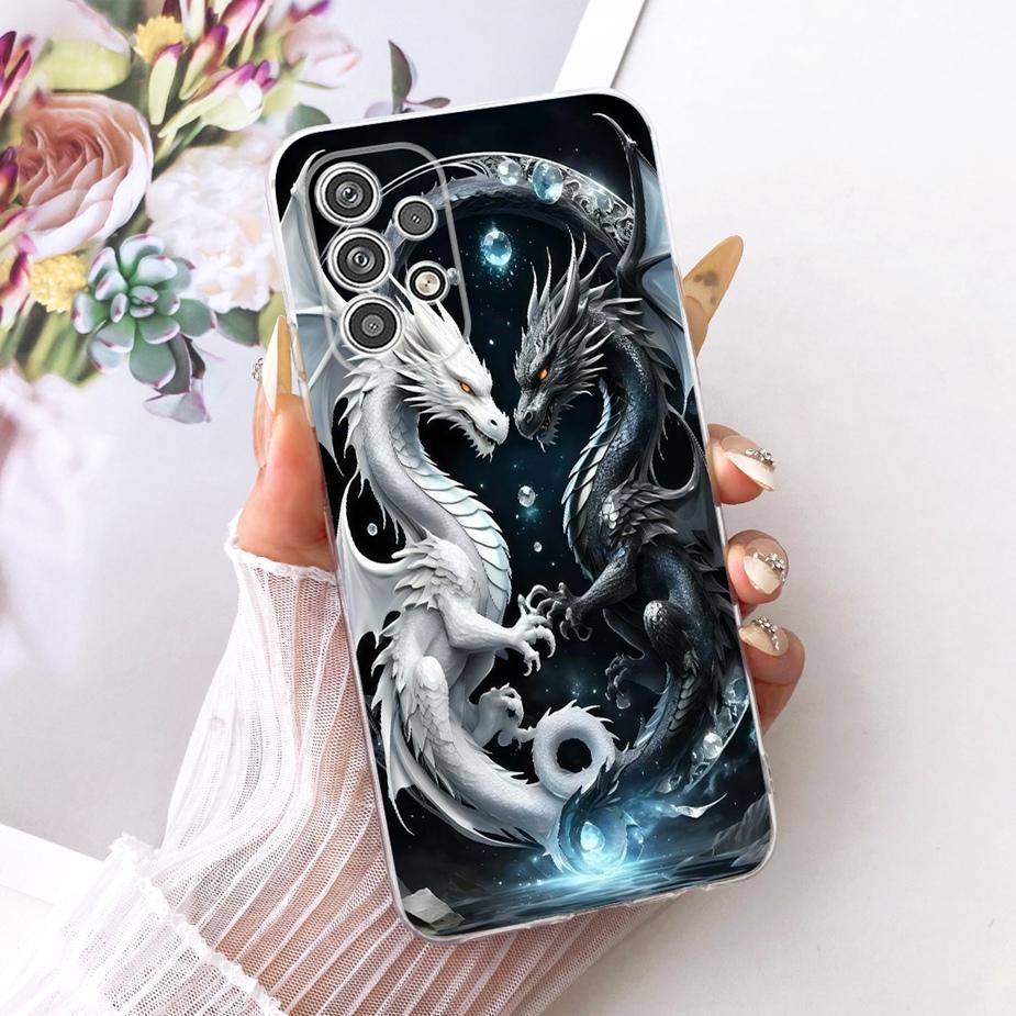 For Samsung Galaxy A52 A52s A72 5G Case Cool Dragon Painted Cover Soft Slim Phone Case For Samsung A52 A 52 s Galaxy A72 5G Bags