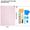 10Pcs Cuttable Screen Protector Film Grid Guide Anti Static Universal Clear Protective Sheet For Phone Gps Navigator Diy Cutting