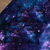Soft and Comfortable Purple Star Galaxy Print Duvet Cover Set Washable Microfiber Bedding for Bedroom and Guest Room