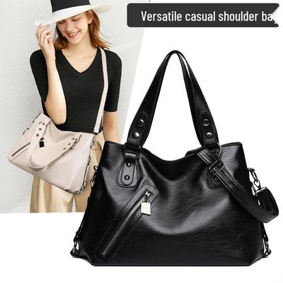 Dames Grote Capaciteit Tote Bag - Crossbody, Herfst/Winter 2023, Retro Veelzijdig High-End Schouder Handtas