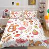 Quilt Cover Pillowcase Three-Piece Set Polyester Cartoon Animal 3D Digital Printing