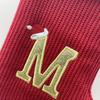 High-End Red Christmas Knitted Stockings with 26 Letters for Gifts & Decorations