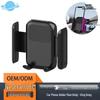 Universal Car Phone Holder with One-Key Lock & Anti-Slip Silicone, Fits 17mm Ball Head for Navigation