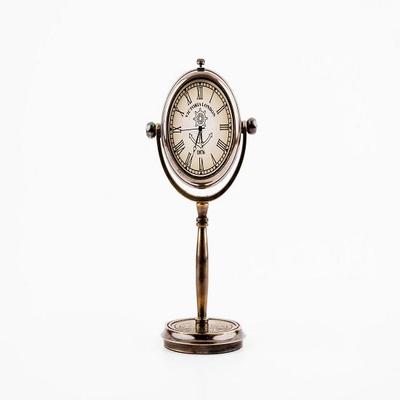 Victorian London Brass Desk Clock 12.7 Cm Solid Brass Engraved Table Watch  Black Home Office Decor Steampunk Gift
