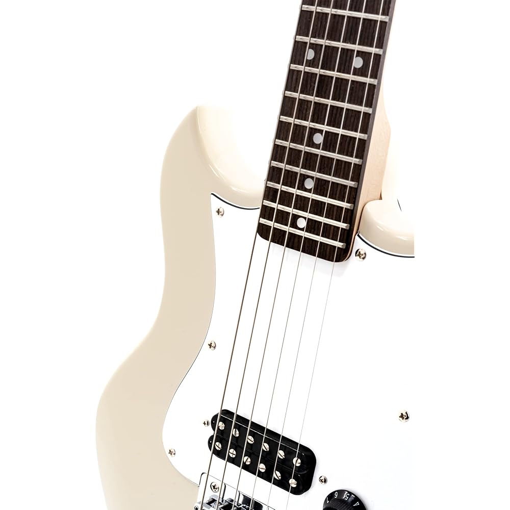 VOX Mini Guitar SDC-1 Mini WH White Short Scale Regular Tuning Compatible Perfect for Women and K...