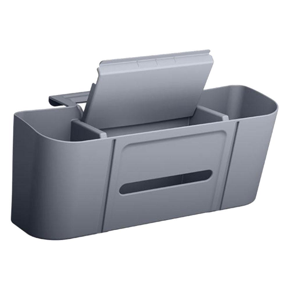 Rear Storage Tray Armrest Organizer Car Interior Storage Plastic Construction Flat Cover Stand Type Easy Installation