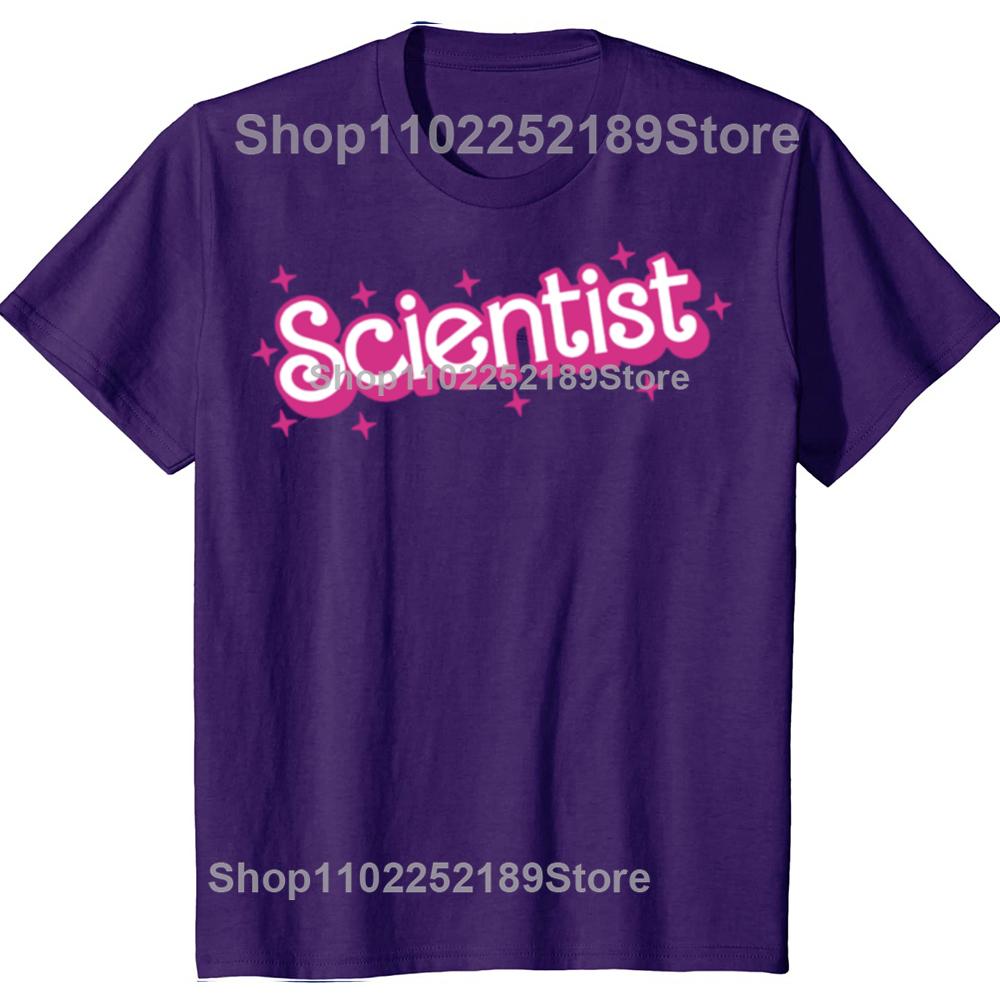 Funny Scientist Science Teacher School Graphic T-shirts Men Women's Fashion Casual Tshirt 100% Cotton Loose Oversized T Shirt