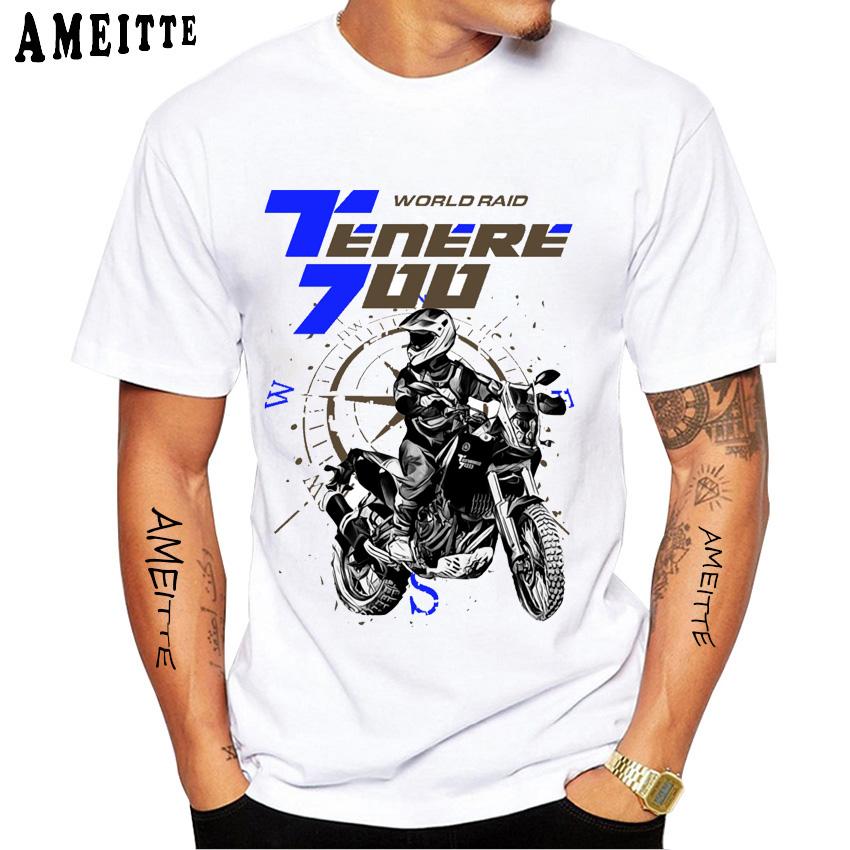 2025 New Tenere 700 Adventure SuperTenere 1200 Sport T-shirt Men Short Sleeve Ride Motorcycle T-Shirt Hip Hop Boy Riding  Tees