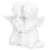 Engel Statue Kunstharz Umarmende Form Weißer Engel Ornament für Desktop DekorationEngel Links