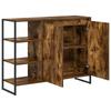 Side Cabinet Smoked Oak 96.5 x 30 x 75 cm Particleboard