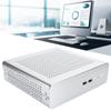 G60S HTPC Gehäuse Vollaluminium ATX Netzteil ITX Gehäuse für Desktop Computer(Silber USB 2.0)