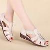 Trendy Women's Sandals 2024 New Design Cross Strap Flat Bottom Anti Slip Soft Sole Versatile Fish Mouth Sandals Zapatos De Mujer