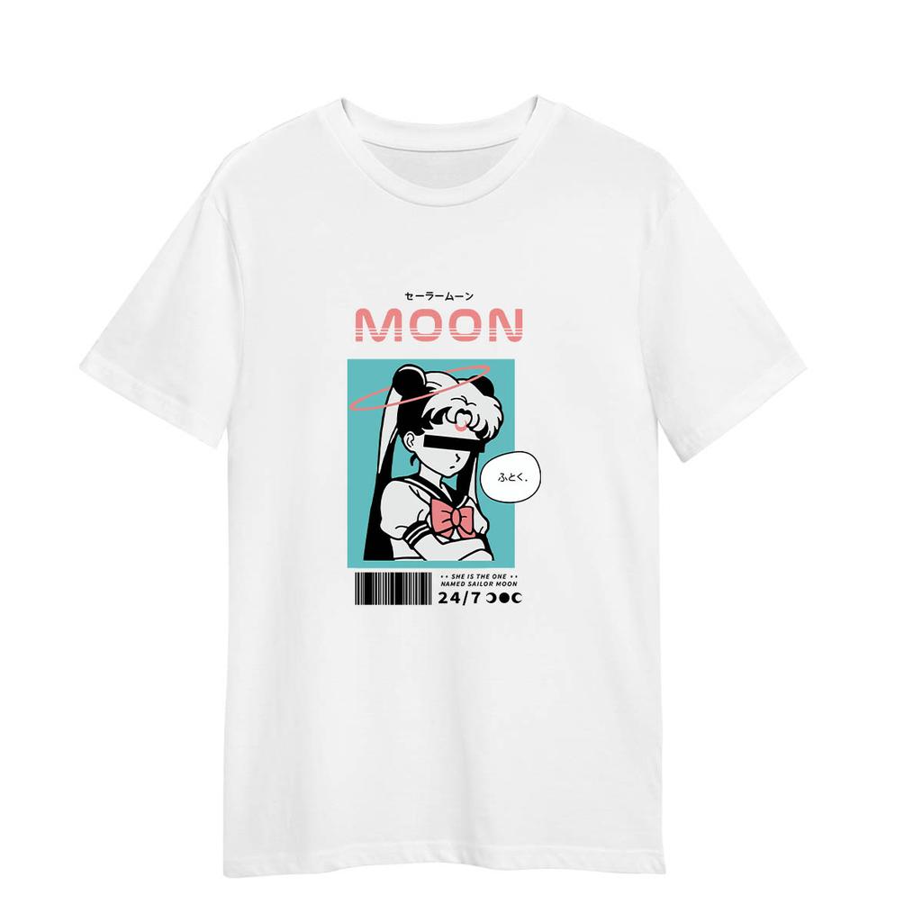 Moon Anime Girl Nasa Japanese Movie T-shirt Nice and Nostalgic