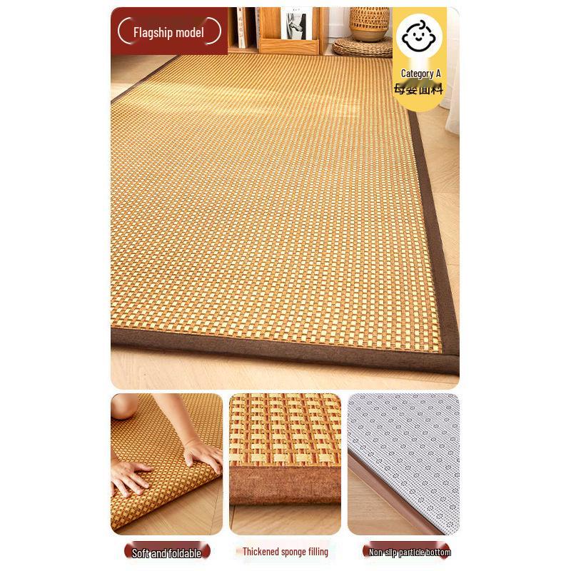 Thickened Cooling Rattan Sleeping Pad - Soft Summer Mattress for Dorms & Floors