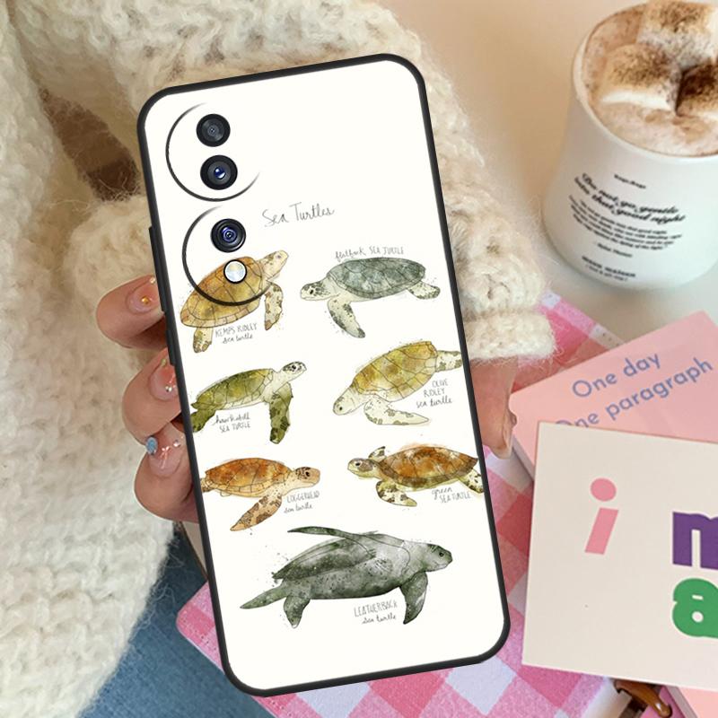 Sea Turtles Case For Honor X9b X9a X8a X7a X6a X9 X7 X6 X8 Cover For Honor 50 70 90 Lite Magic 4 5 Pro