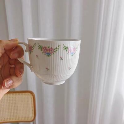 British Afternoon Tea Mug Coffee Cup Plate Set Two-piece Coffee Cup Ceramic Water Cup Mug Milk Cup