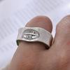 Letters Carving Girl Gift Copper Vintage Ring Women Opening Ring Fashion Jewelry Korean Style Ring