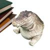 Animal de compagnie pour thé Crocodile Mignon Statue de Crocodile Décorative Faite à la Main Animal de Compagnie de Table Convient pour Salon Salle de Thé Table Ornements de Maison