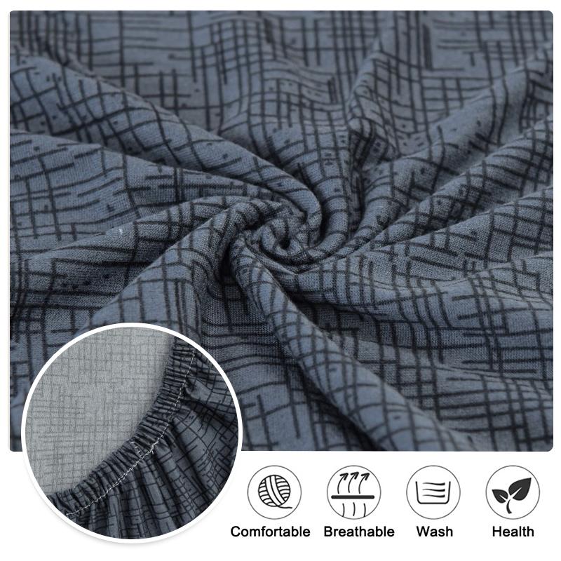 Dining Room Chair Covers Set, Stretch Printed Parsons Chair Slipcovers Spandex Removable Washable Kitchen Chair Protector Cover for Dining Room, Hotel