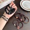 5pcs Highly Elastic and Durable Rubber Band Simple High Ponytail Hair Rope Women's Hair Tie Hair Decoration Set