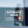 8 Pieces Automatic Door Driver Will Open Door Stickers for Cars, Transparent,3.5inx2in