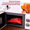 Red Reusable Microwave Potato Bag Express 4-Minute Baking Bag for Delicious Perfect Baked Potatoes Kitchen Cooking Accessory