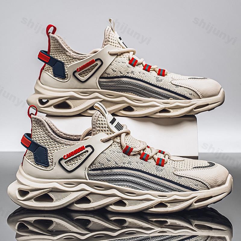 Fashion 2025 Fashion Trend Men's Casual Shoes Summer New Mesh Breathable Comfortable Versatile Thick Soled Shoes Low Top Chunky sneakers