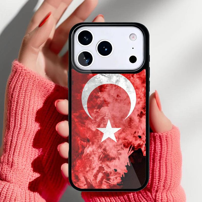 Turkey Turkish Flag Phone Case for iPhone 17 Air 16e 15 14 13 Pro Max Back Cover for 12 11 Pro Coque
