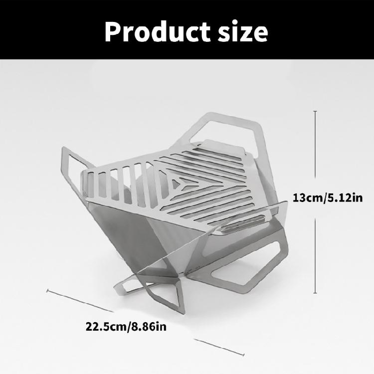 Detachable Barbecue Grill Portable Card Type Barbecue Stove Stainless Steels Burning Stove Small Camping Picnics Grill