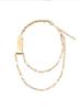 Personal Service Money Clip Asymmetrical Necklace / Gold