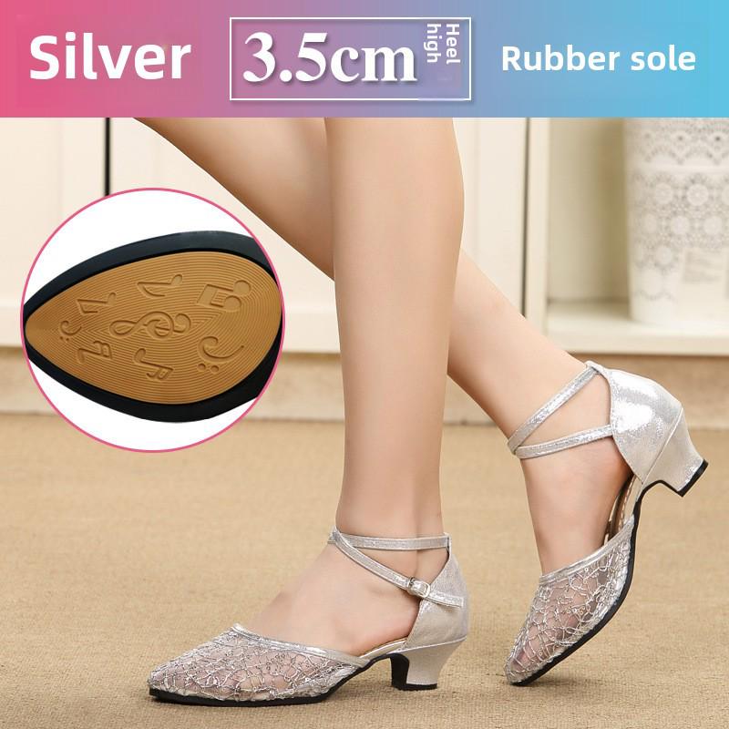 Neue lateinamerikanische Tanzsandalen für Damen – Gesellschaftstanzschuhe für Erwachsene.