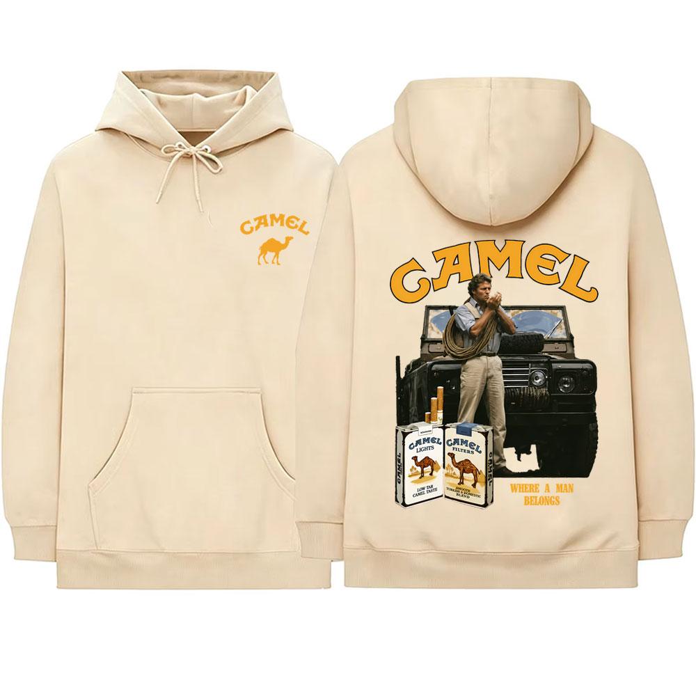 Camel Motocycle Car Hoodie Unisex Classic Oversized Pullover Hoodies Casual Sweatshirt Male Fashion Vintage Streetwear