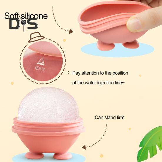 Safe Sphere Mold Enkel demolding Nyhet Silikon Ice Cube Ball Maker