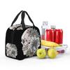 Vintage Gothic Skull Roses Insulated Lunch Bag for Women Kids Portable Food Boxes Thermal Lunch Box Tote