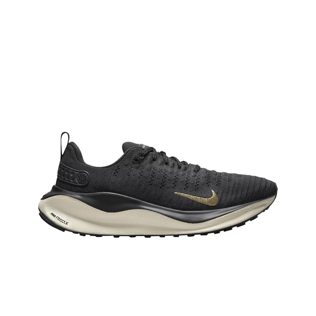 (w) Nike Reactx Infinity Run 4 Dark Smoke Grey Black