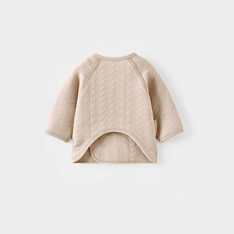 Tongtai Baby Pure Cotton Warm Half-Wrap Bodysuit 52cm