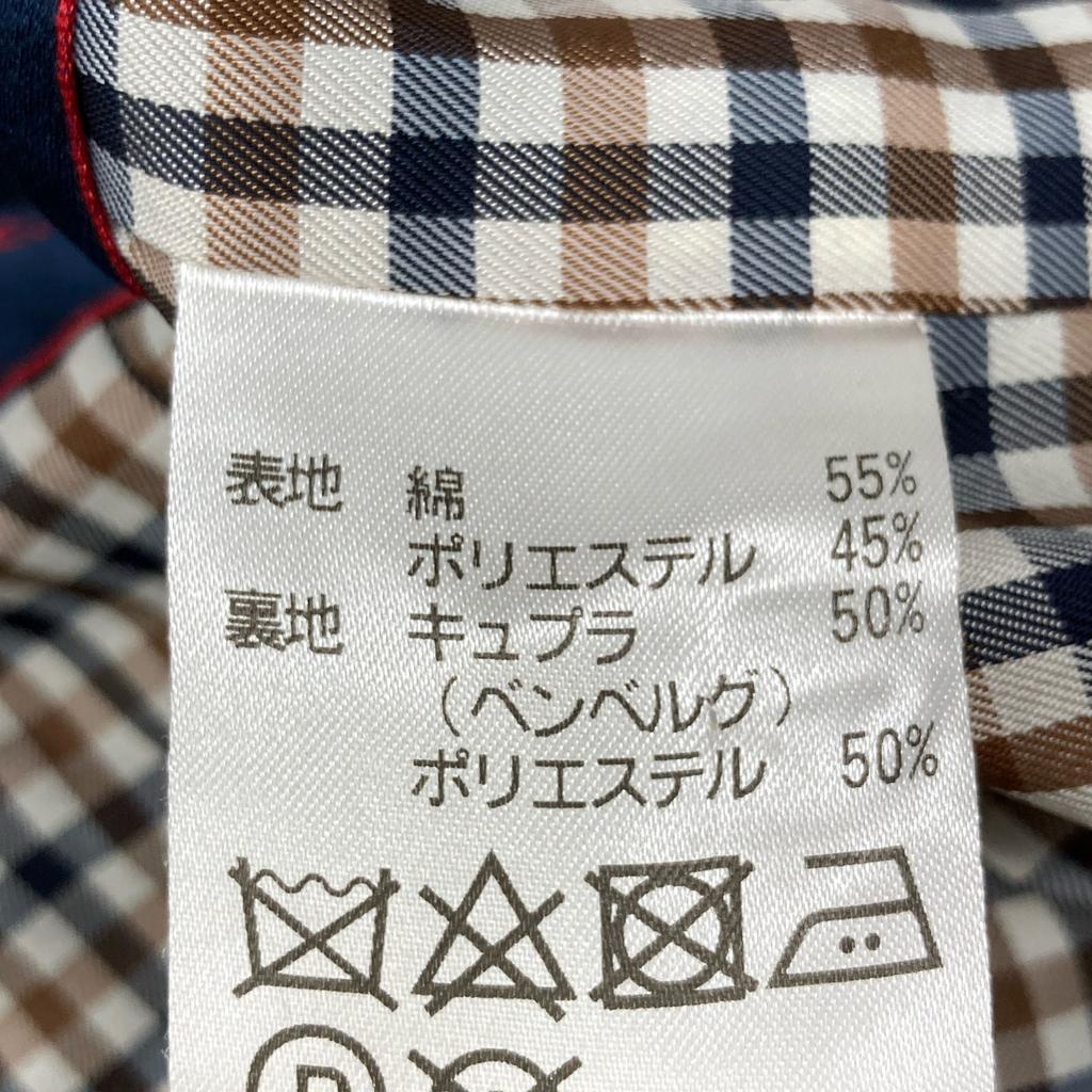 Aquascutum Navy Grosgrain Crew Coat coat 8 NavyUsed