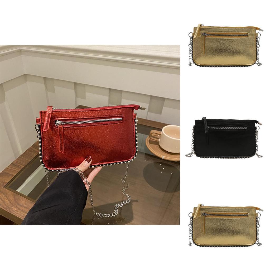 Pu Retro Envelop Handbag For Women With Zipper Closure And Street Style For Daily Use