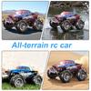 Remote Control Amphibious Off-road Car with LED Light 4WD Kids Electric 2.4GHz RC Stunt Truck Rechargeable Toddlers All-terrain Crawler Vehicle Toy