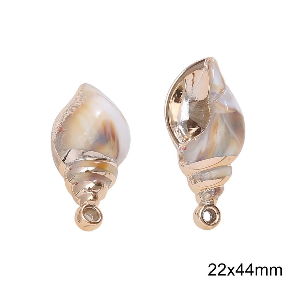 1-10Pcs Acrylic Imitation Shell Pendant For DIY Necklace Bracelet Earrings Jewelry Making Craft Accessories