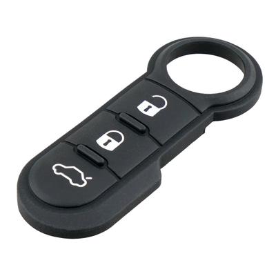 3 Button Remote Key Fob Rubber Keypad Black Button Pad - Fits Fiat 500 500L 500X 2007-2020