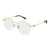 Gucci Optical Glasses [Available Prescriptions] Movable Nose Pads, Brand 001 (gold Frame/transparent Lens) 54 Dust Bag + Glasses Case (random Color)