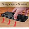 Genuine Leather Clear View Window Phone Case for IPhone 16 15 Plus 14 13 12 Pro Max Magnetic Flip Holder Cover