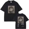 Rapper Kanye West Vultures New Music Album Graphic T Shirts Unisex Wounisex Hip Hop Fashion Oversized Tshirts Malecotton Tshirt Black