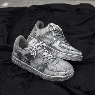 Retro skitne sko herre vår nisje polering gamle Air Force Nei. 1 brettsko trendy sko allsidige brettsko sportssko menn