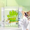 6Pcs/Bag Pet Cleaning Wipes Nonwoven Fabric Gentle Cleaning Moisturizing Skin Protections Gloves Wipe for Grooming