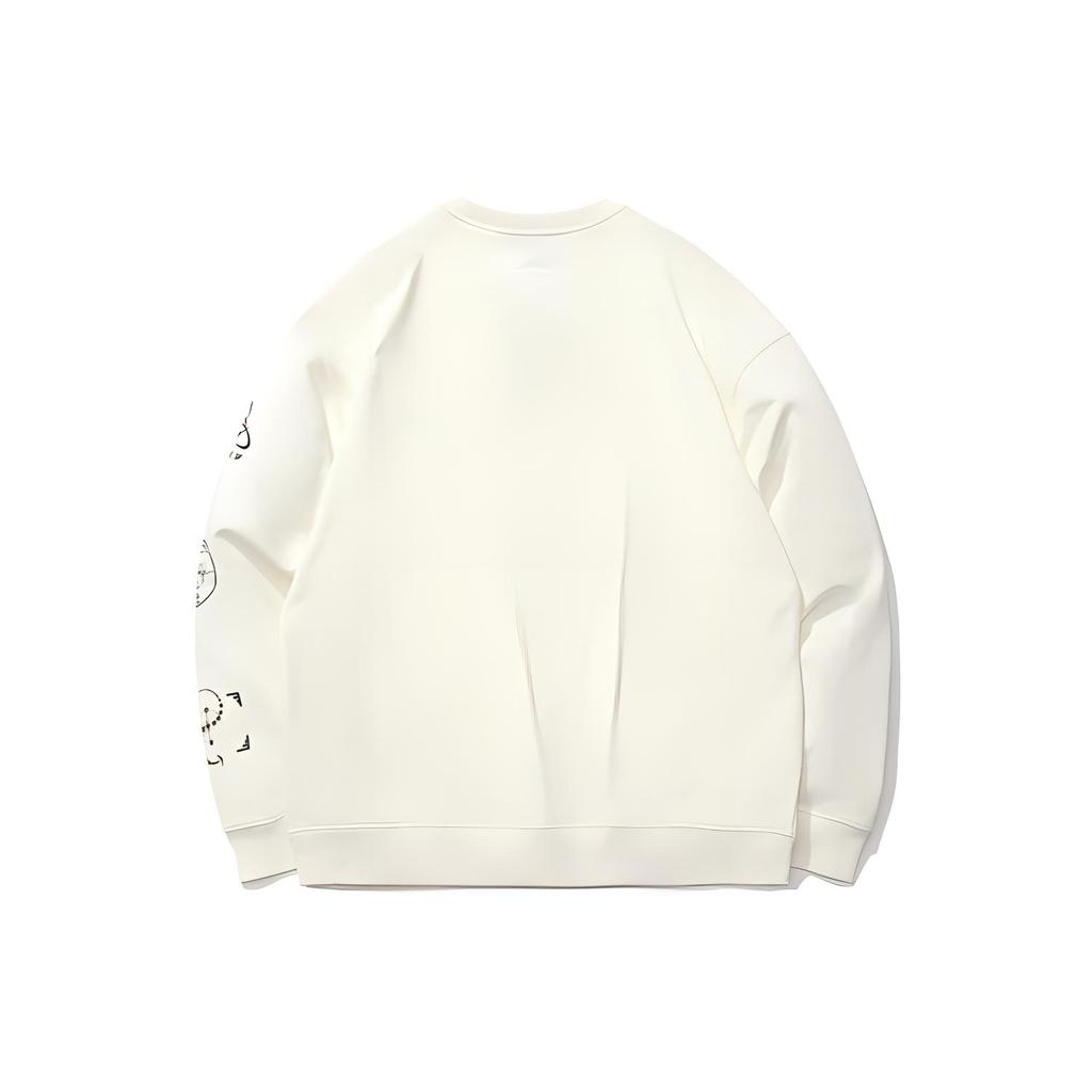 Li Ning CF Sweatshirt Unisex Ivory AWDR384-1