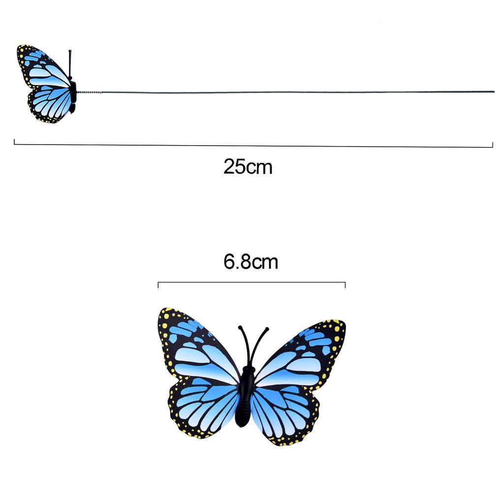 24Pcs/set Butterflies Garden Yard Planter Colorful Whimsical Butterfly Stakes Decoracion Outdoor Decor Flower Pots Decoration