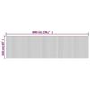 VidaXL Room Divider White 165x600 Cm Bamboo, Room Partition Screen, Office Partition, Screen of 377010