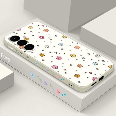 Oil Painting Flower Pattern Case For Samsung S26 S25 Ultra S24 S23 S22 Plus S21 FE A15 A16 A17 A35 A36 A54 A55 A56 5G Soft Silicone Cover